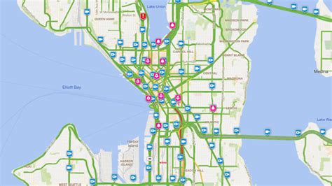 city of seattle traffic|Live Seattle Traffic Map: Real.